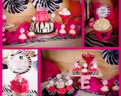 Barbie Birthday Party Printable Decor - Barbie Silhouette Party Decorations - DIY Tablescape Il_170x135