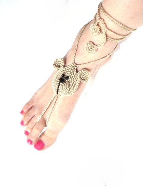 Pattern, Barefoot sandals, PDF Crochet Pattern, Tutorial, DIY tutorial, Barefoot Sandals, Nude shoes, Foot jewelry, yoga