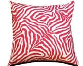 Zebra  Pillow Cover  18" x 18"