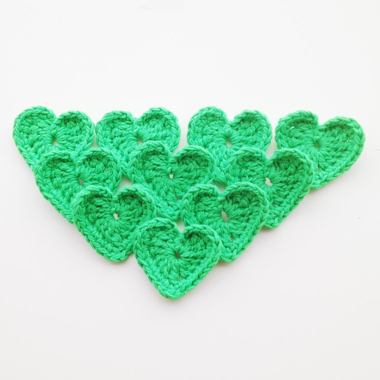 Crochet Hearts (Large) - Set of 10