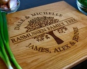 Personalized Cutting Board - Custom Engraved -Cherry Wood- 12x15- Wedding Gift, Anniversary Gift, Housewarming