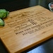Personalized Cutting Board, Custom Engraved - 12" x 15" for Families. Wedding Gift, Anniversary Gifts
