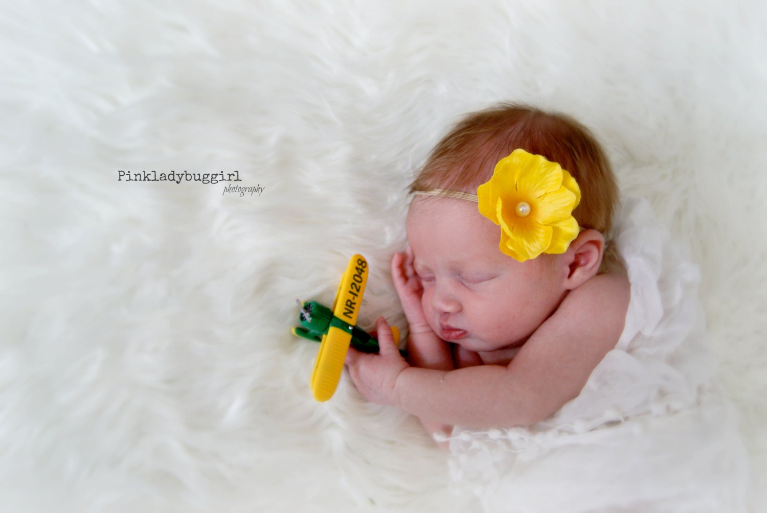 1 simple yellow flower photo prop headband must have