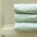 Noteworthy Wholecloth Baby Quilt - Blue Mist