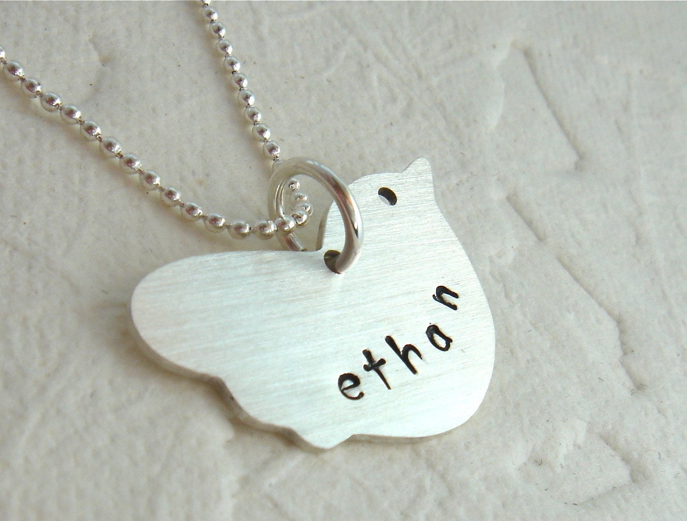 Mothers Day Personalized Bird Mom Sterling Silver