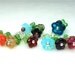 Glass Flower Birthstone Charm
