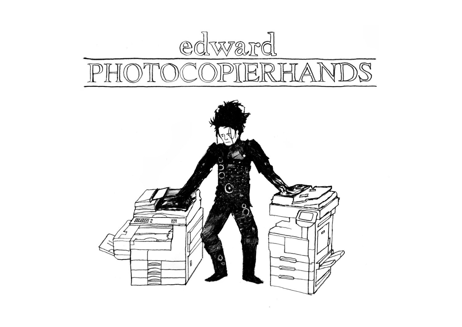 Edward Photocopierhands - Giclee print