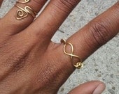 Sterling or Brass Infinity Ring