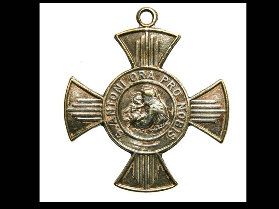 Saint Anthony of Padua Antique Cross Medal by CherishedSaints