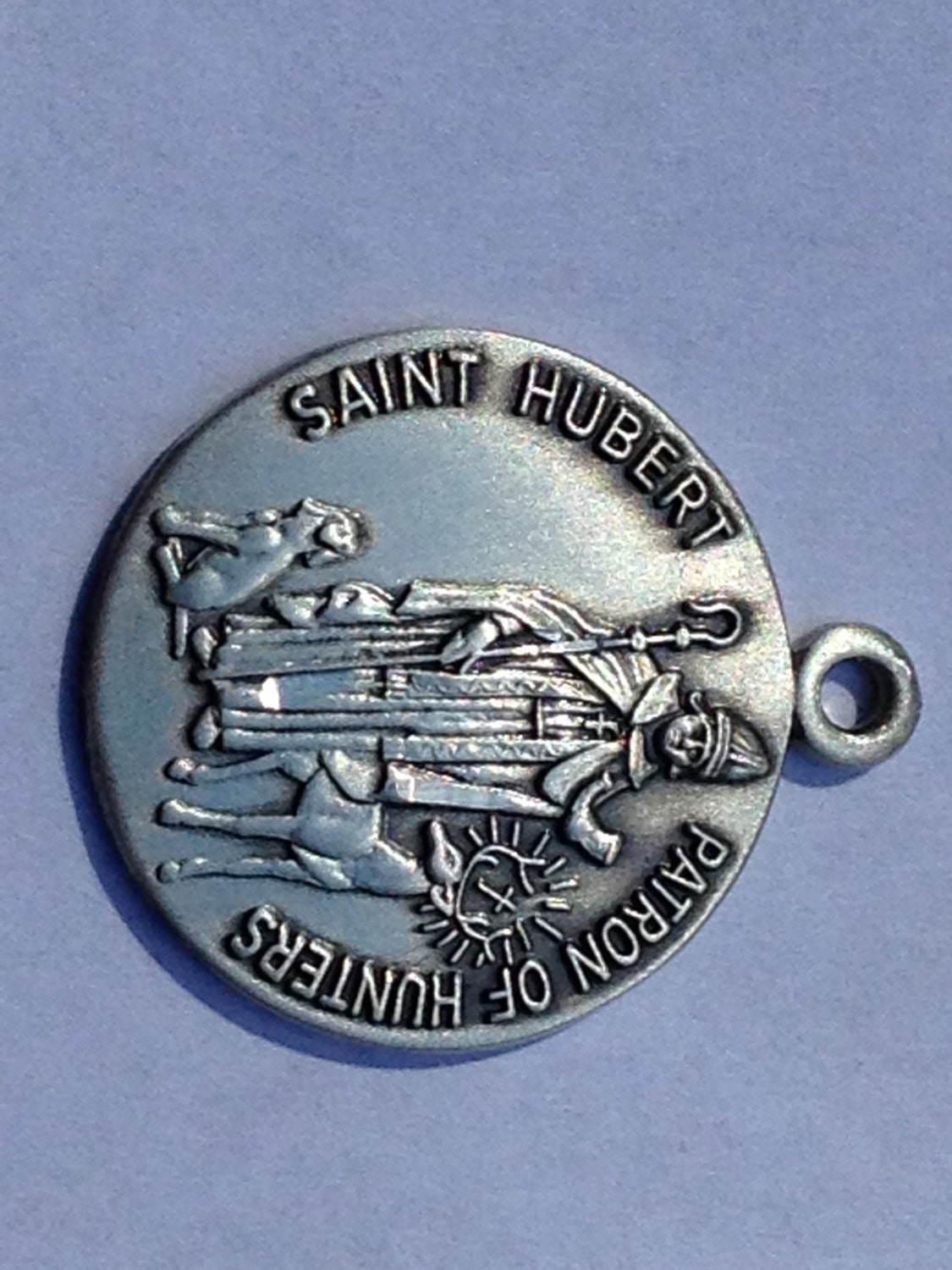 Patron Saint HUBERT Saint of HUNTERS Antique by CherishedSaints