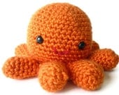 Oscar the Octopus - Cute Amigurumi Crocheted Stuffed Animal Plush