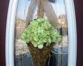 Spring Wreath Summer Grapevine Door Basket Wreath Wall Pocket Decor Hydrangeas