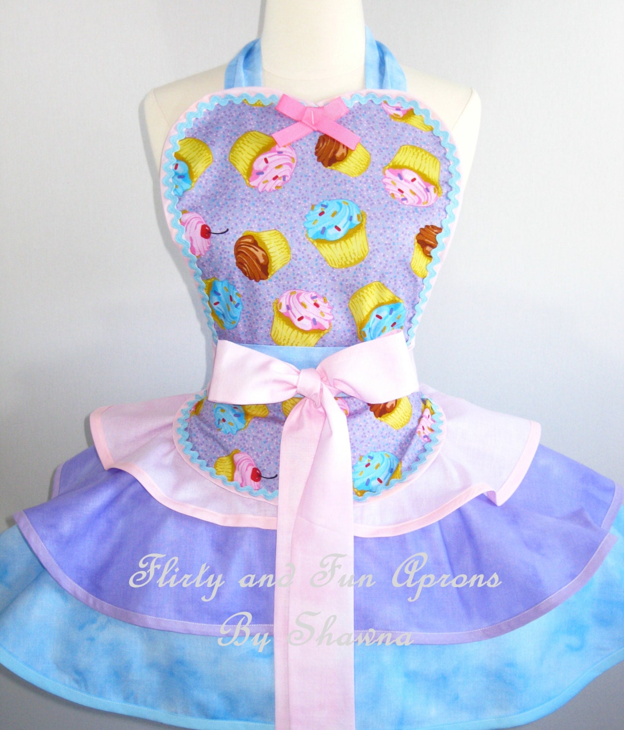 Purple Cupcake Apron