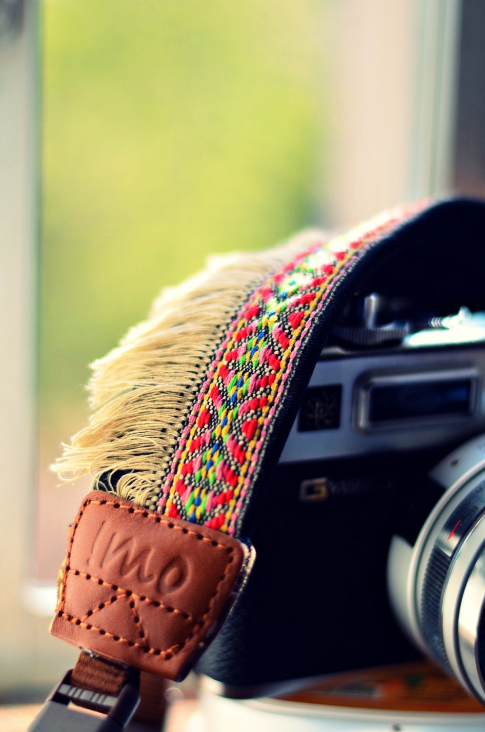 Red Bohemian Camera Strap for DSLR / SLR Quick Release