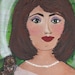 GREEN MUSE original acrylic painting