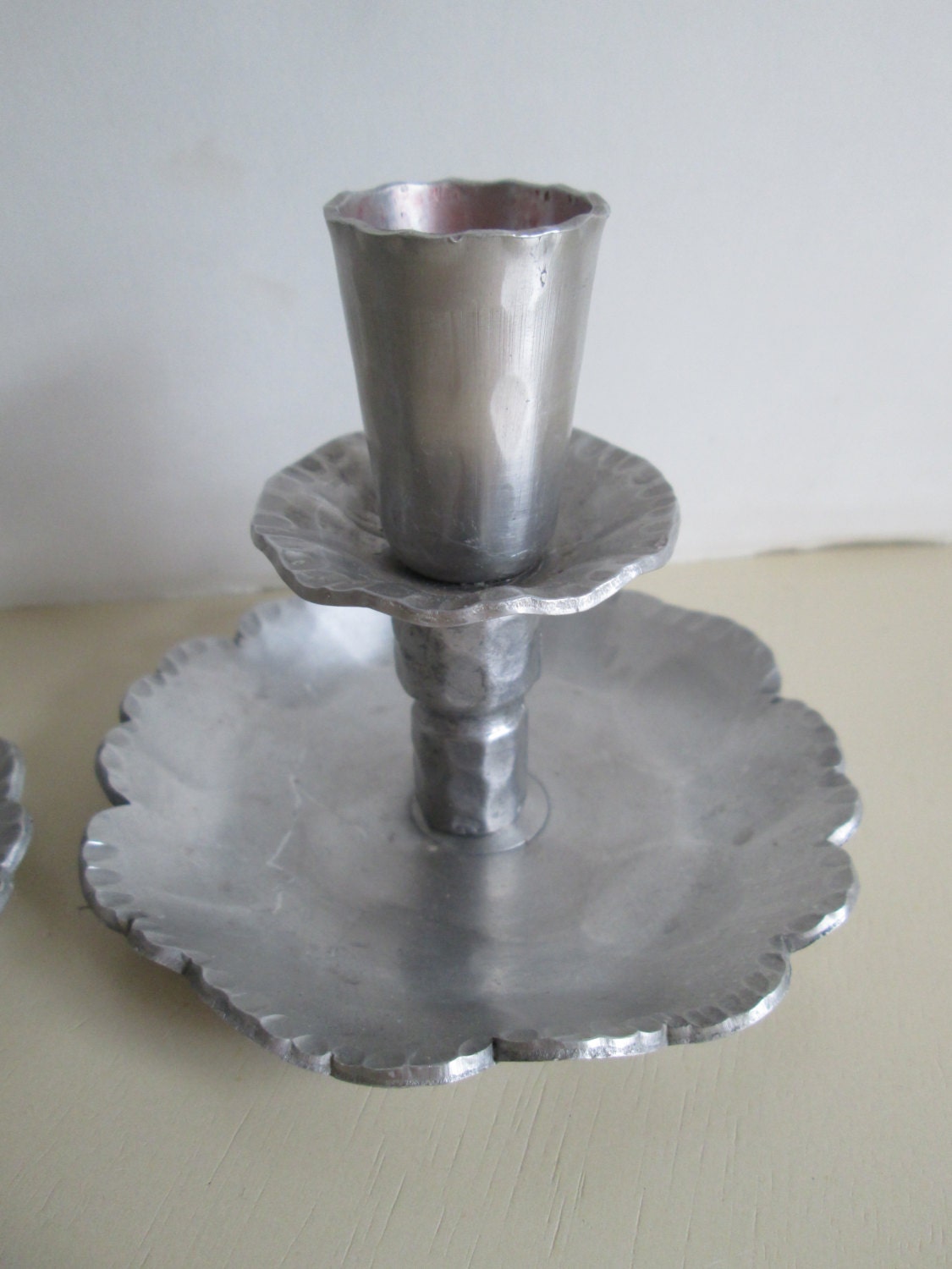 Hand Forged Candle Holders Set Of Two Everlast Metal Aluminum