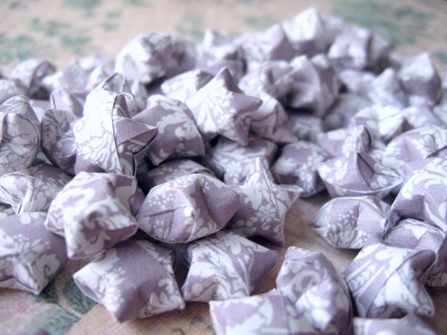 75 Light Purple Lucky Stars, Origami Lucky Star, Origami Stars, Handmade, Paper Goods, Light Purple Paper