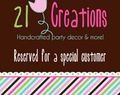 Reserved Listing for Vanessa