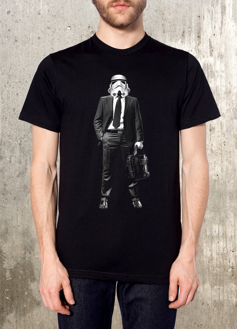 Storm Trooper on the Job Hunt - Men's T-Shirt- American Apparel - Available in S, M, L, XL and XXL