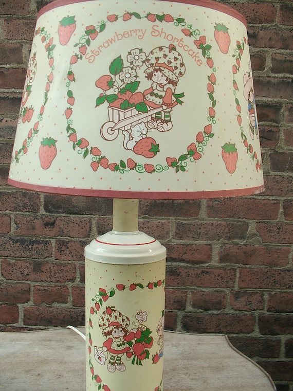 Vintage 1981 Strawberry Shortcake Table Lamp By ShoponSherman