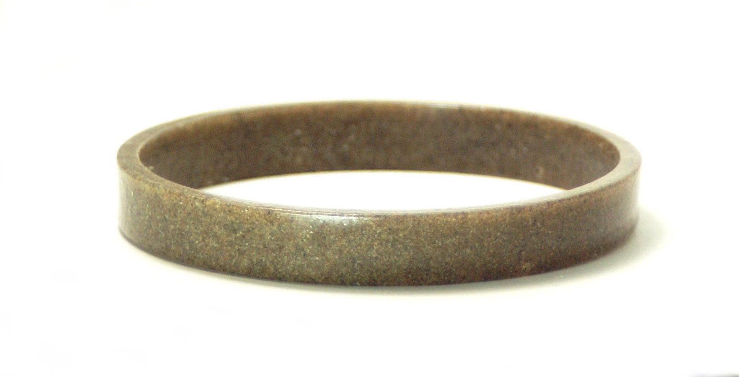 Sandy Beach- Resin Jewelry- Brown Jewelry- Brown Bracelet-Real Beach Sand