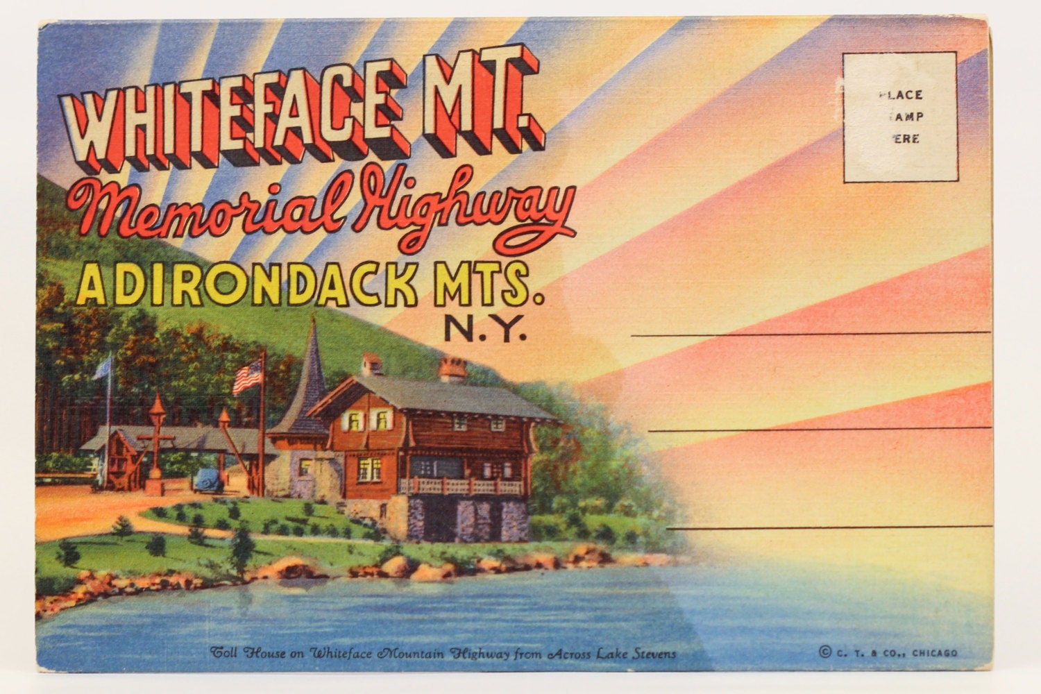 White Face Mountain Adirondacks - Postcard Folder - 648
