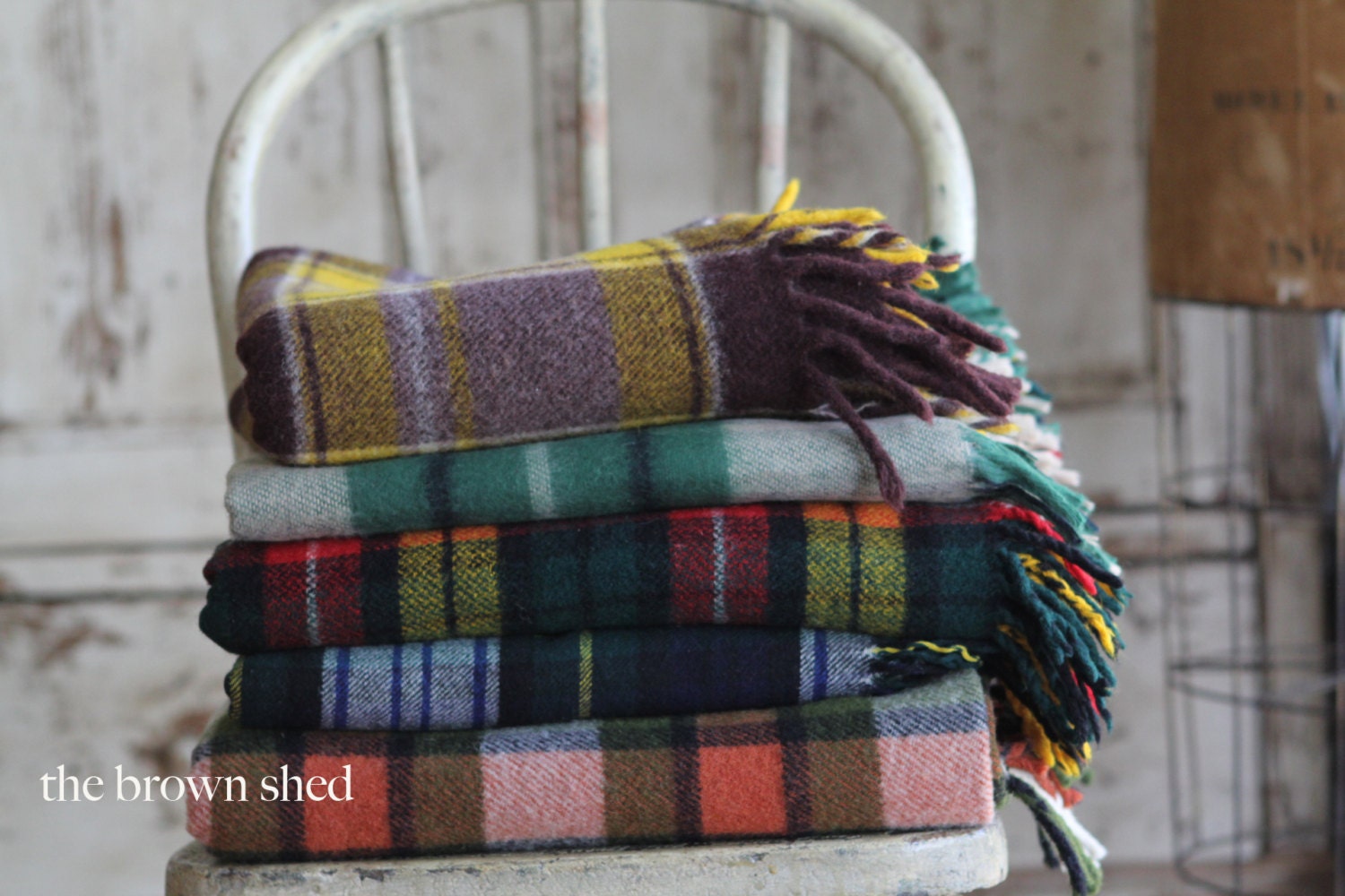 plaid wool blanket - thebrownshed