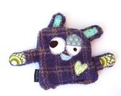 Large Stuffing Free Durable Dog Toy with Secret Heart Fortune, Crinkle & Squeaker - Billzy by Fugly Friends