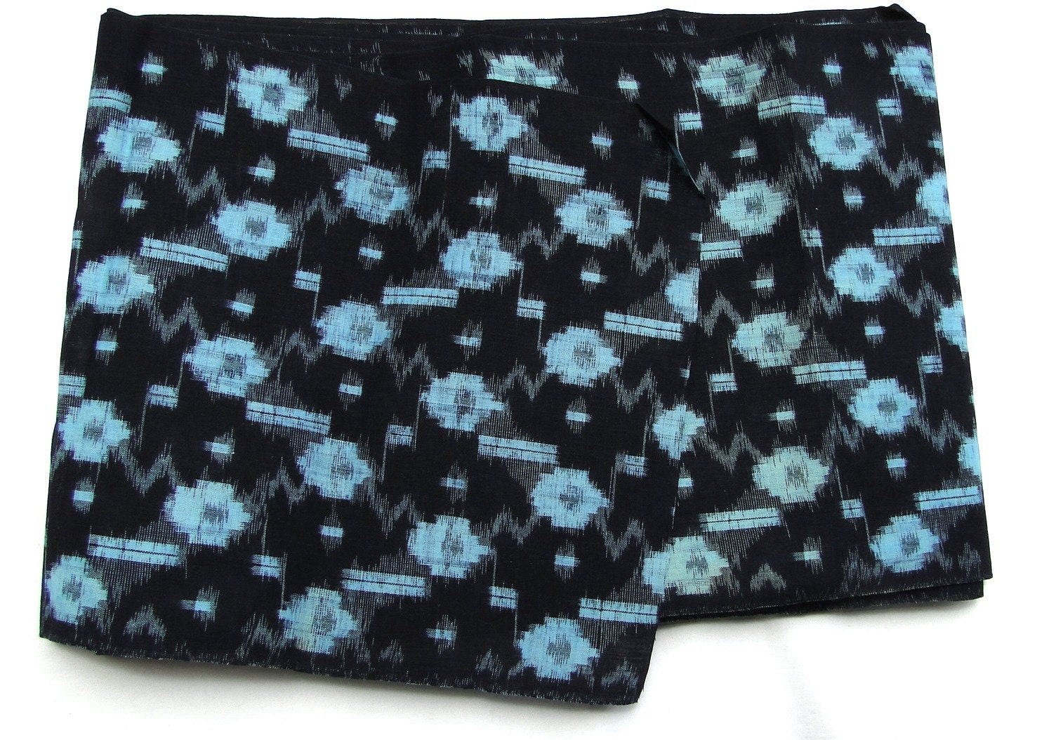 Ikat, Japanese Kasuri Cotton. As New. Blue Splash Pattern. (Shop Ref: 161)