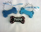 Personalized Dog Bone Ornament or magnet