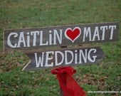 Large Wedding Signs ANY COLOR Heart Wood Wedding Sign. Reception Decorations. Outdoor Wedding Decor Red White