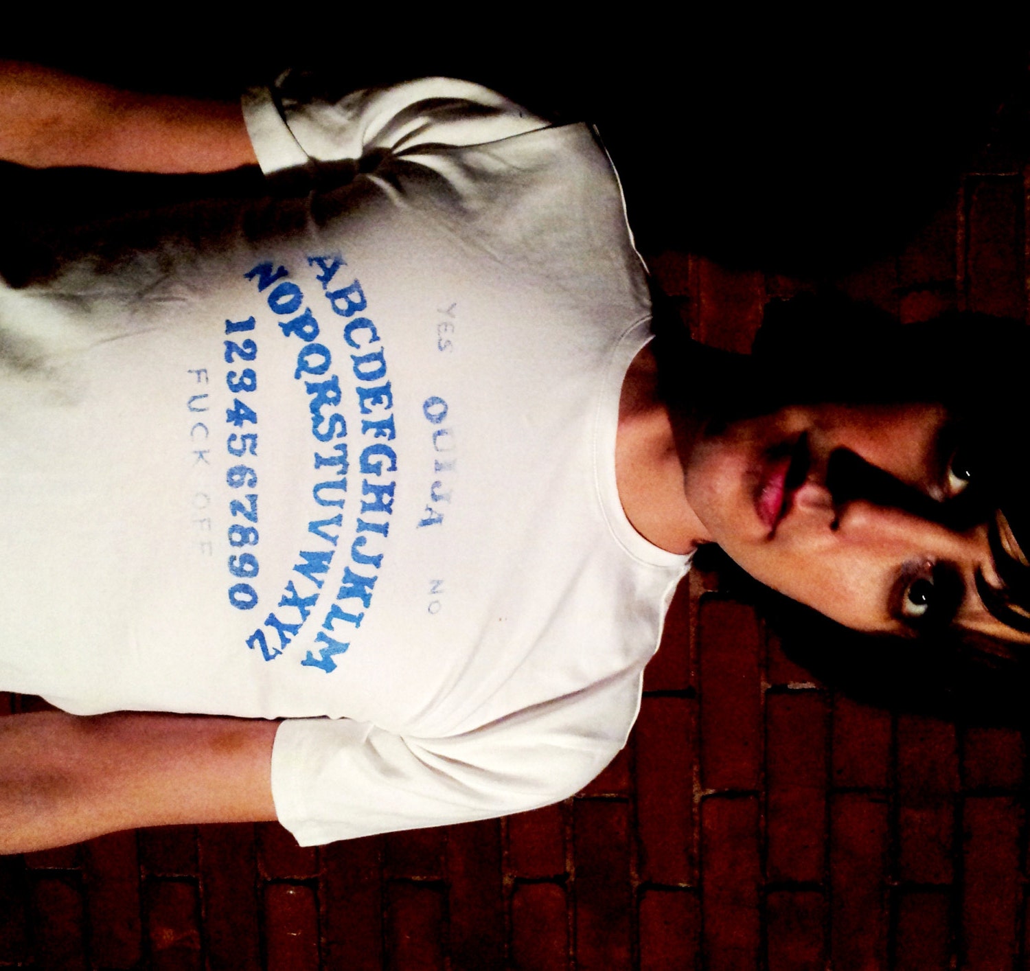 White and Blue OUIJA BOARD T Shirt UNISEX