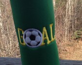 Soccer Applique Water Bottle Koozie GOAL Il_170x135