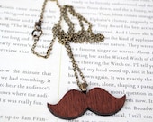 Moustache Necklace, Mustache, Wooden