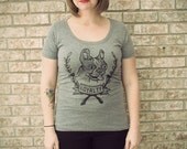 Women Boston Terrier Loyalty Scoop Neck Shirt Available in S-M-L-XL-2XL FREE shipping