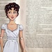 Elizabeth Bennet Articulated Paper Doll - Pride and Prejudice  - Jane Austen