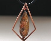 Bird's Eye Rhyolite with Garnet Necklace