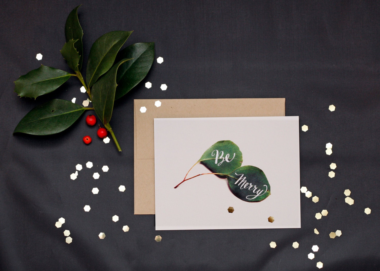 Set of Six Be Merry Notes