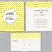 Printable Wedding Invitation Set - Chevron Delight