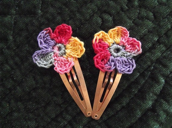 Handmade Hair Clips Multi Color FREE SHIPPING
