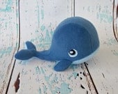 Ready To Ship - Medium Blue Whale - FREE SHIPPING