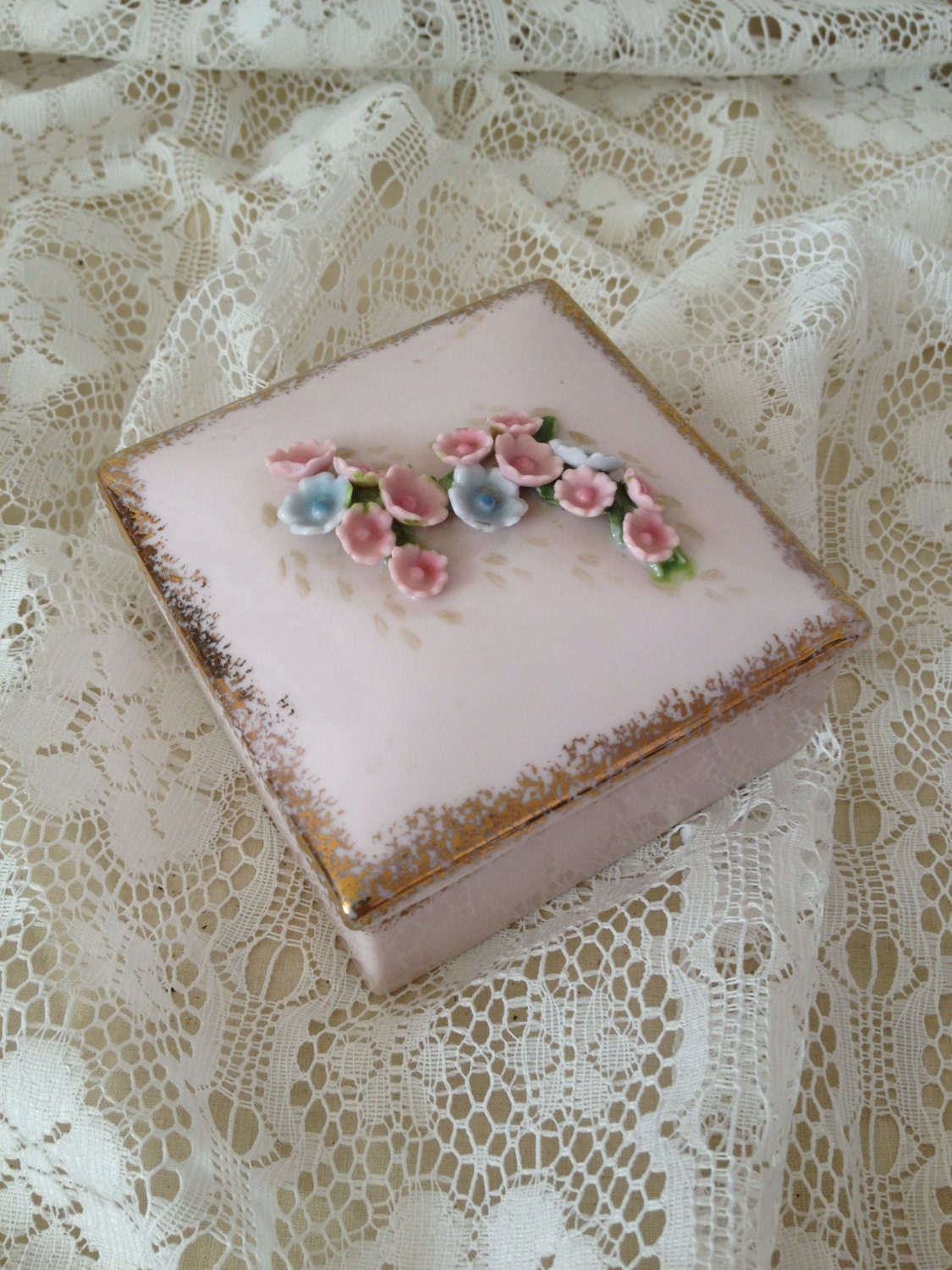 Lefton China Jewel Box Brides Maid Gift