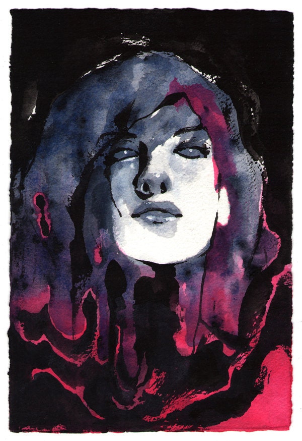 Original drawing - Untitled face, (2012)