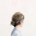 hair art - bun print - "Bun 1"