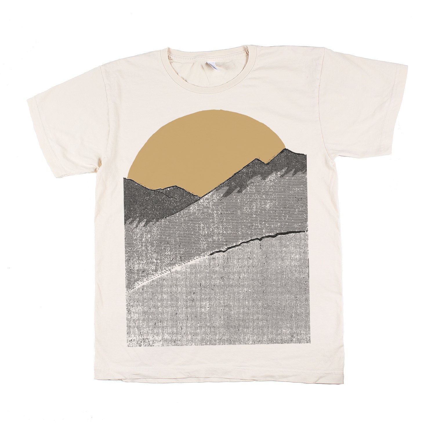 GOOD MORNING shirt. natural. sunrise t-shirt.