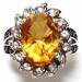 Citrine, amethyst, white topaz ring s6  "John Treasured" Just reduced 100.00