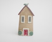 Ceramic Pottery House.... Home is where... Handmade Stoneware