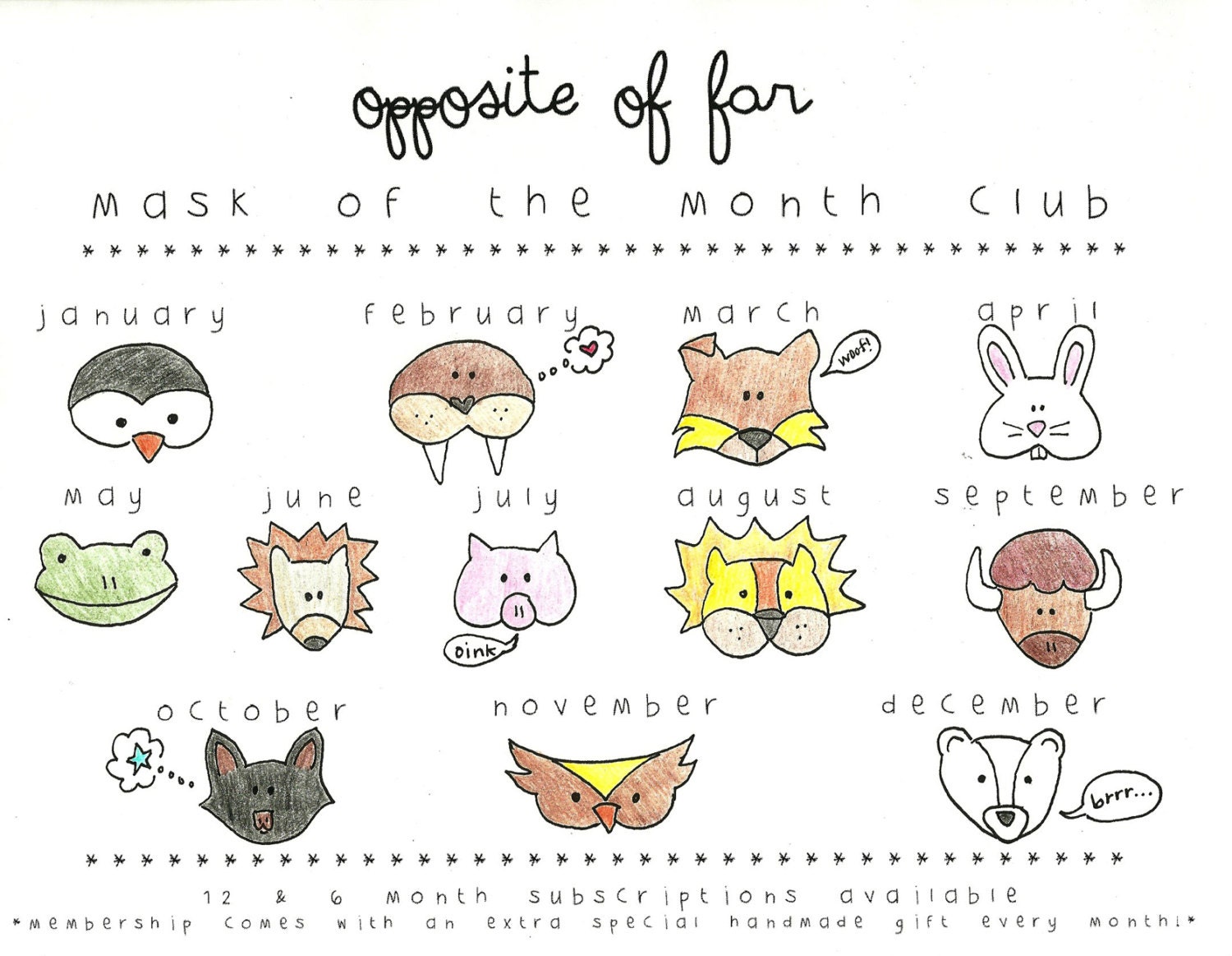 Mask-of-the-Month-Club...12 masks for 12 months