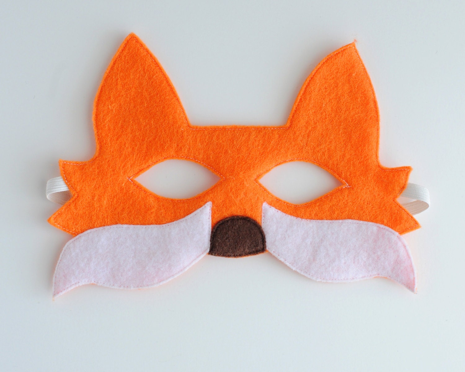 Orange Fox Mask- ADULT