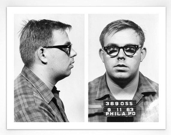 1963 Philadelphia Police Department Mugshot Print - Andy, 8.5" x 11"